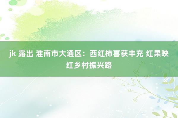jk 露出 淮南市大通区：西红柿喜获丰充 红果映红乡村振兴路