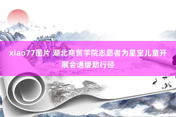 xiao77图片 湖北商贸学院志愿者为星宝儿童开展会通缓助行径
