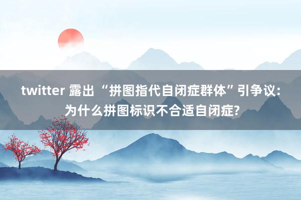 twitter 露出 “拼图指代自闭症群体”引争议: 为什么拼图标识不合适自闭症?