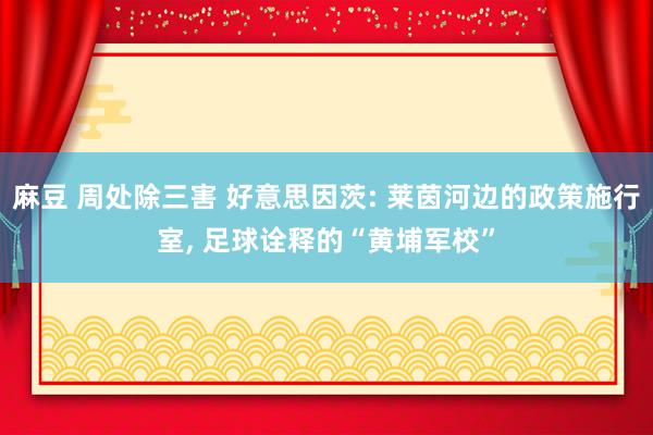 麻豆 周处除三害 好意思因茨: 莱茵河边的政策施行室, 足球诠释的“黄埔军校”
